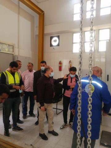 جولة تفقدية لمحطة رفع صرف صحى دلة بمدينة الفيوم