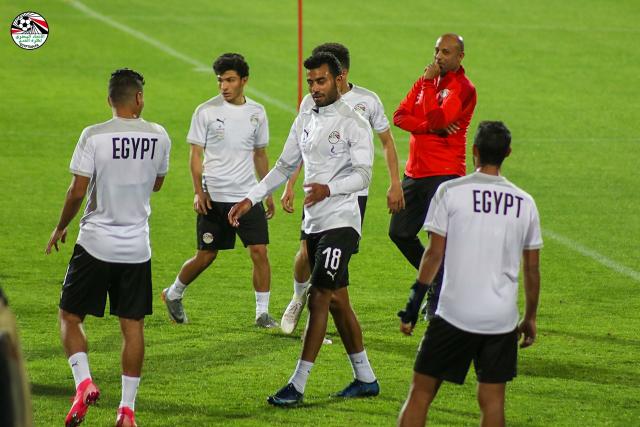 المنتخب الوطني الأول اثناء التمرين