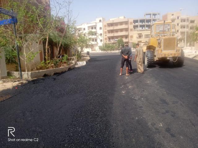 مشروع رصف طرق حي النوادي