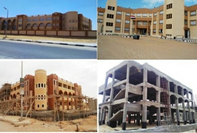 أعمال إنشاء وتطوير 13 مدرسة بمدينة العاشر من رمضان