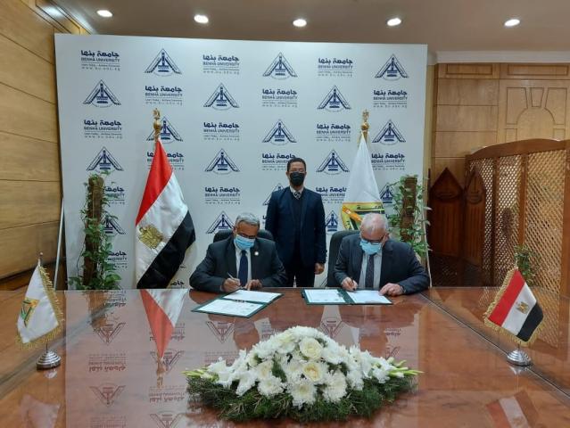 بروتوكول تعاون بين جامعة بنهاووكالة الفضاء المصرية في مجال مشروع "الأقمار الصناعية المعملية التعليمية