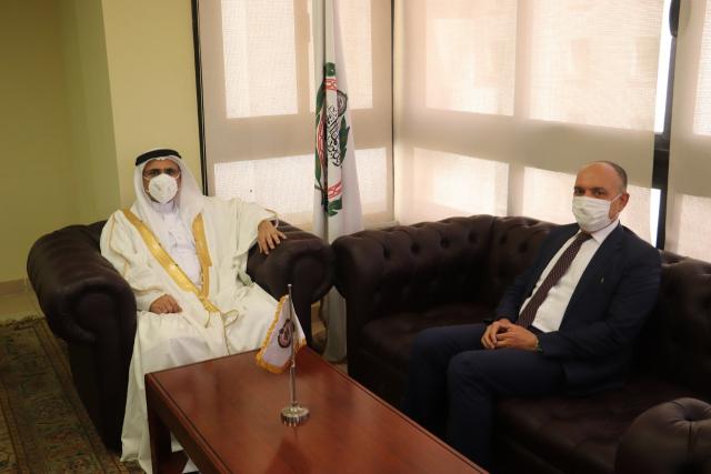 رئيس البرلمان العربي مع السفير الأردني بالقاهرة