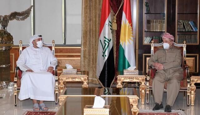 برزاني وقنصل الإمارات بأربيل