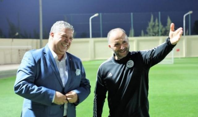 بلماضي رفقة رئيس الاتحاد الجزائري لكرة القدم