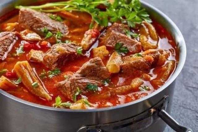 طاجن البامية بالفرن