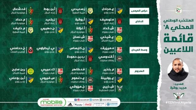 قائمة اللاعبين