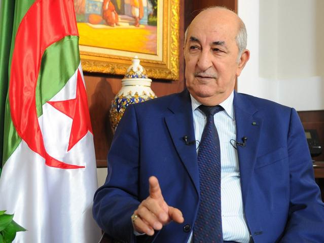 رئيس الجمهورية الجزائرية عبد المجيد تبون