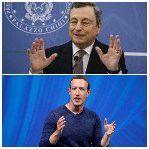 رئيس الوزراء الإيطالي يستقبل مارك زوكربيرغ مؤسس ”فيسبوك” في روما