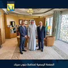 محافظ جنوب سيناء يلتقي السفير السعودي بسفارة السعودية بالقاهرة في إطار العلاقات الودية المتبادلة