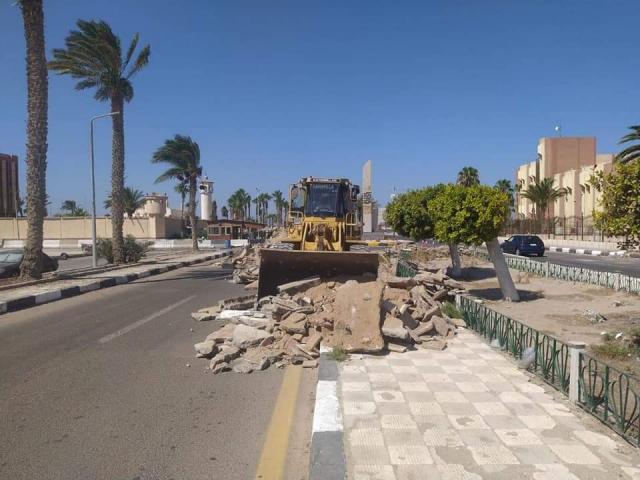 تطوير شارع ديوان عام محافظة جنوب سيناء