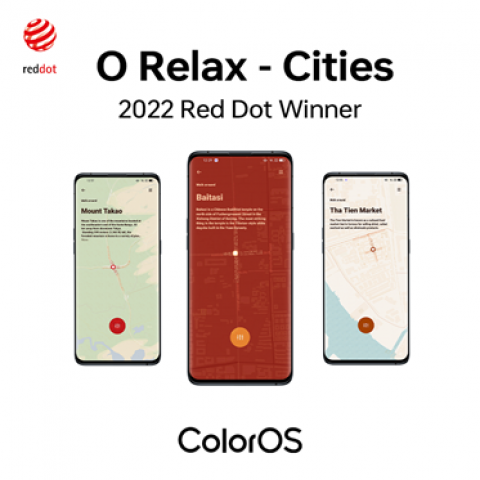 نظام تشغيل ColorOS 12 من OPPO يحصل على أربعة جوائز في التصميمات من Red Dot Award لجوائز تصميم الاتصالات والعلامات التجارية 2022