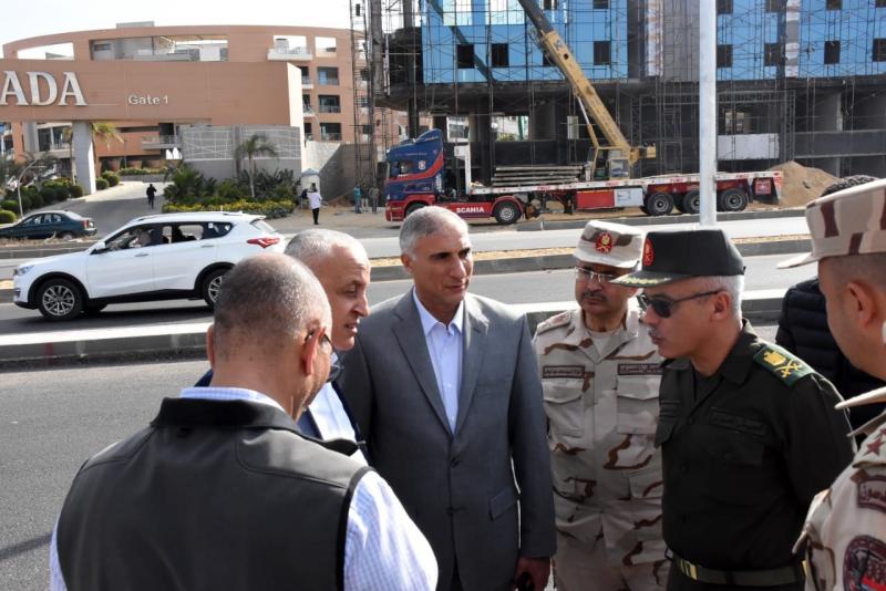 تفقد مسئولو الاسكان لمحور جمال عبد الناصر