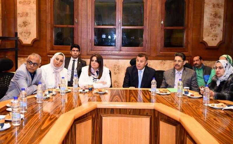 وزيرة الهجرة تعقد اجتماعا مع علمائنا بالخارج المشاركين بمؤتمر جمعية العلماء المصريين الأمريكيين