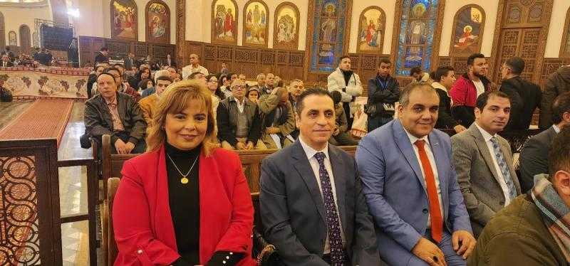 مجلس ادارة الاتحاد المحلى لعمال العاصمة الادارية يشارك احتفالات الاخوة المسيحين بأعياد الميلاد المجيد