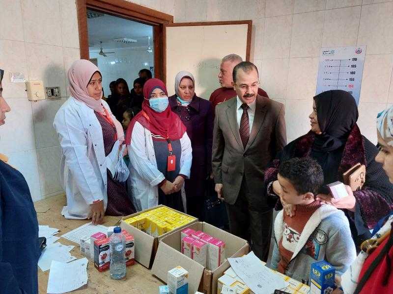 فى إطار مبادرة حياة كريمة : جامعة بنها تنظم قافلة طبية متكاملة بقرية ميت كنانة بطوخ