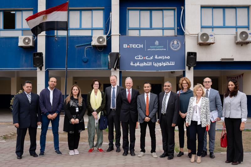 مدرسة "بي تك" للتكنولوجيا التطبيقية تستقبل وفد من المفوضية الأوروبية وتستعرض أساليب التعليم الفني المبتكرة