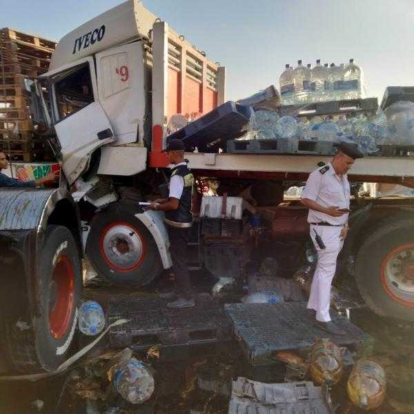حادث مروع بين 4 سيارت يعطل كوبري قوسنا 5 ساعات
