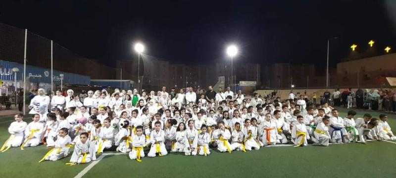 163 لاعبين ولاعبات بـ«الأكاديمية الرياضية» يجتازون اختبار حزام الكاراتيه بمنطقة الجيزة