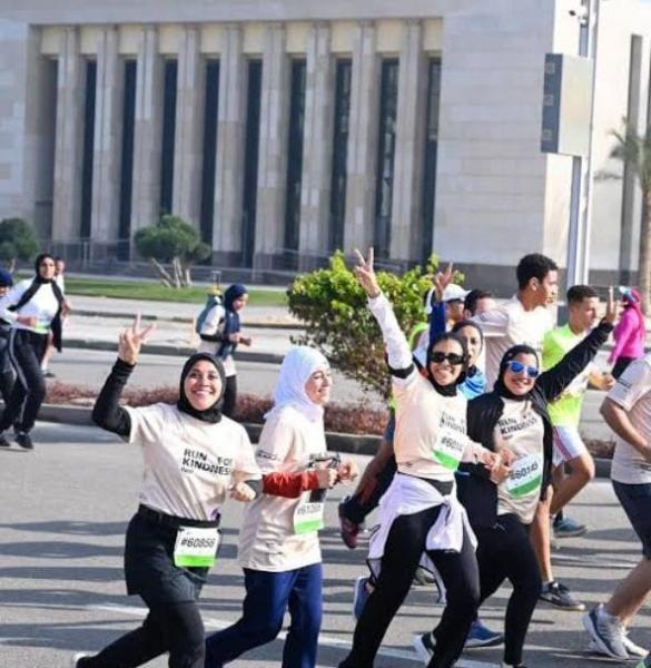 مشاركة ذوى الهمم في ماراثون زايد الخيري بالعاصمة الإدارية الجديدة