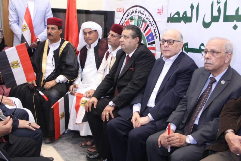 في مؤتمر جماهيري حاشد رئيس حزب الغد ونائبه يفتتحان مقر الحزب في الدقهليه