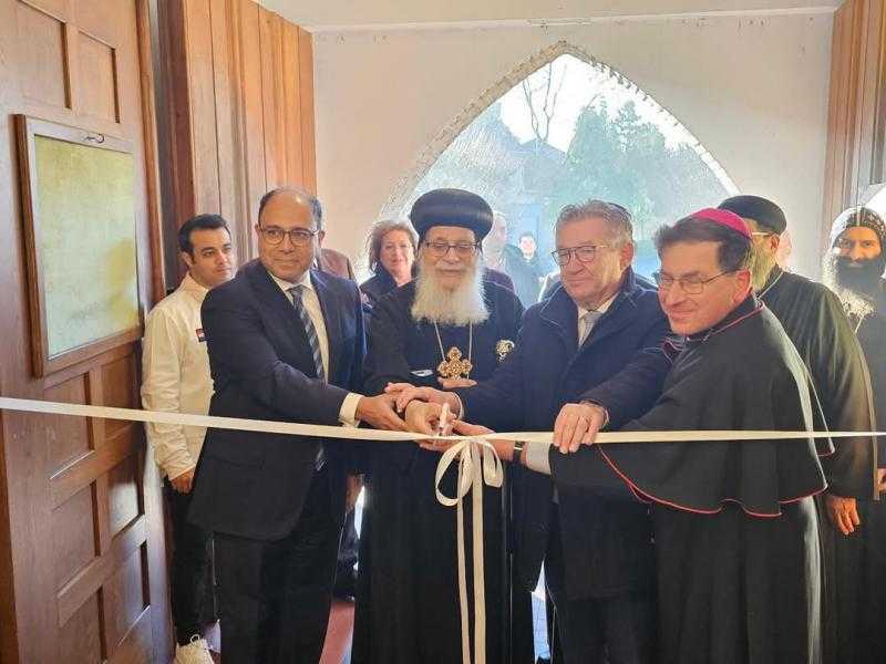 بلجيكا .. السفير المصري يشارك فى افتتاح الكنيسة القبطية الجديدة فى مدينة بروج