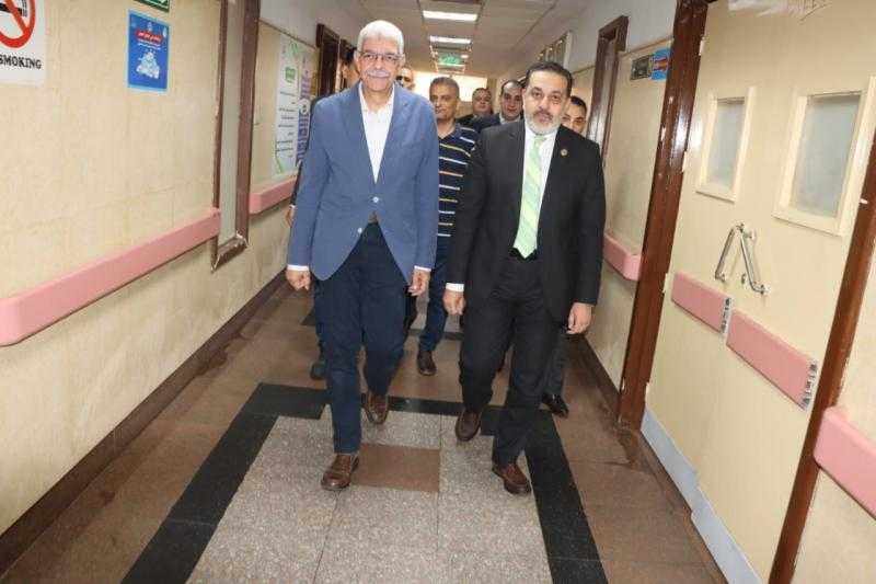 القاصد يتفقد معهد الكبد القومي ويهنئ الأطقم الطبية والعاملين العيد