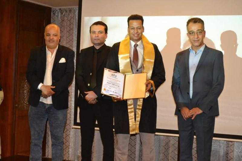 الجامعة البريطانية تكرم عاطف مكحل بالدكتوراة الفخرية في الثقافة والفنون