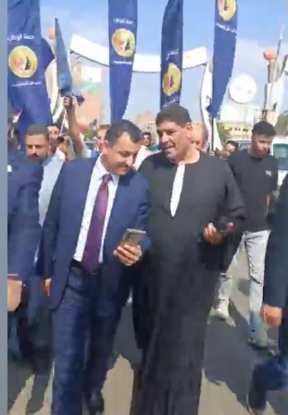 مظاهرة حب وتأييد يقودها ”حماة الوطن” دعمًا للرئيس والمشاركة الديمقراطية بأشمون