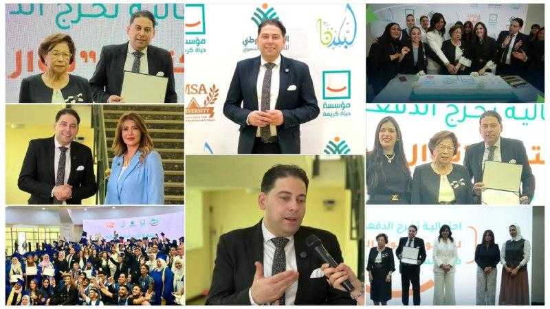 مؤسسة حياة تكرم هاني الشيخ في حفل تخرج دفعه نوال الدجوي من مشروع سكر البيوت