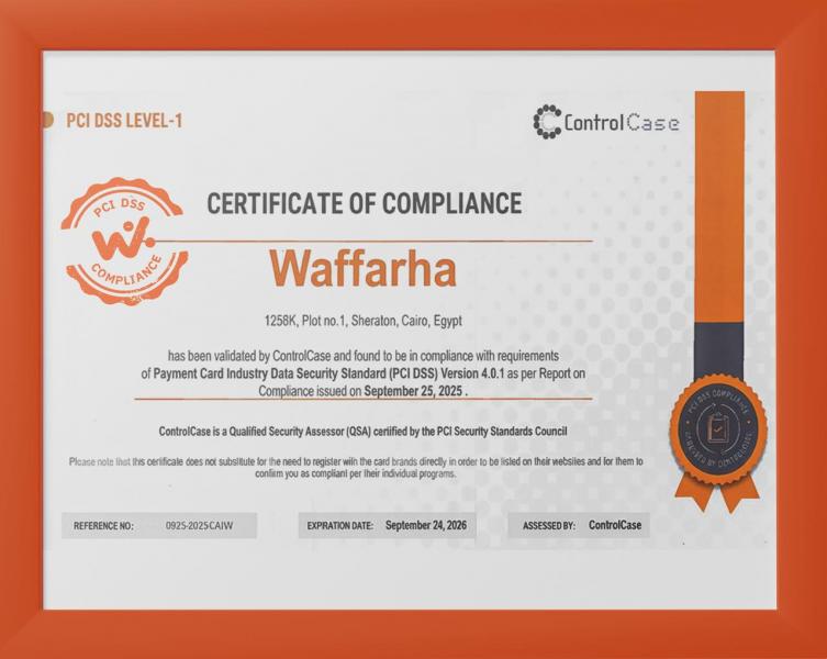 تطبيق "وفرها" يحصل على شهادة (PCI DSS) لتأمين بيانات الدفع