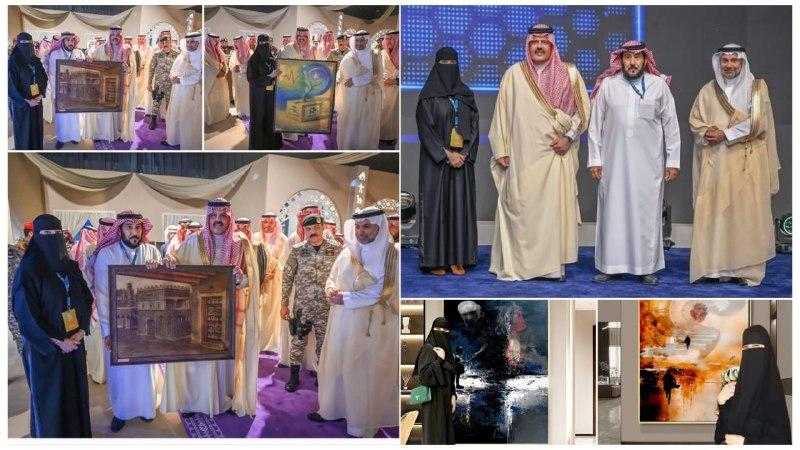 د. نجلاء أحمد تشارك في المعرض الفني لمؤتمر حائل الدولي لطب نمط الحياة 2025