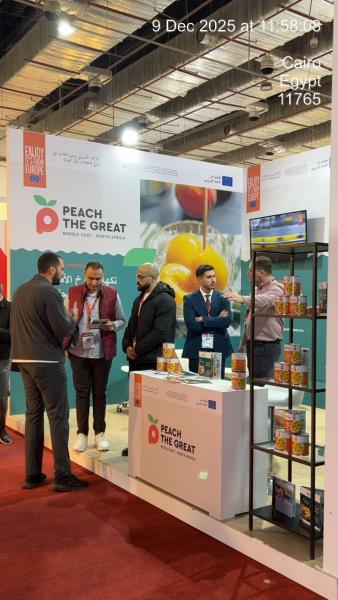 الخوخ الأوروبي المُعلّب يترك انطباعًا مميزًا في معرض فوود أفريكا 2025