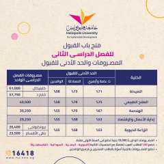 فتح باب التقديم للتيرم الثانى بجامعة هليوبوليس