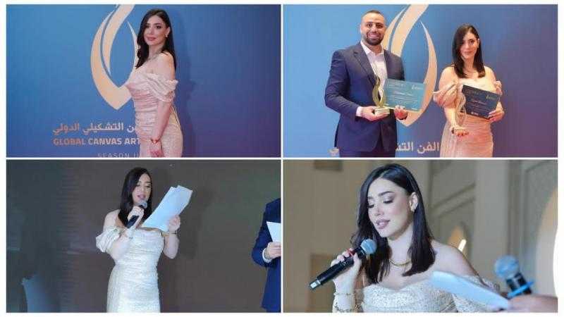 لجين السمان تتألق في ختام مهرجان The Global Canvas Art Festival بدبي