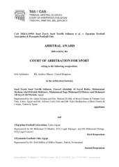 «كاس» تحسم النزاع نهائيًا وتؤكد قانونية موقف بيراميدز في أزمة لاعبي مواليد 2009