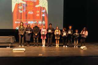 تكريم أبطال مسلسل لعبة وقلبت بجد والنجم احمد زاهر وايسل رمزي بمهرجان حكاوي