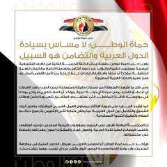 حماة الوطن: لا مساس بسيادة الدول العربية والتضامن هو السبيل