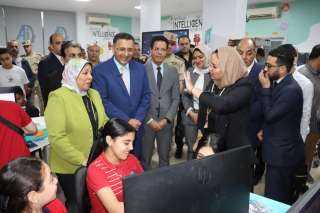 محافظ القليوبية ورئيس جامعة بنها يفتتحان مركز الشبان للذكاء الاصطناعي والتحول الرقمي ببنها