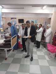 وكيل وزارة الصحة بالمنوفية يفاجئ مستشفى الشهداء بقرارات تدعم الخدمة الطبية”