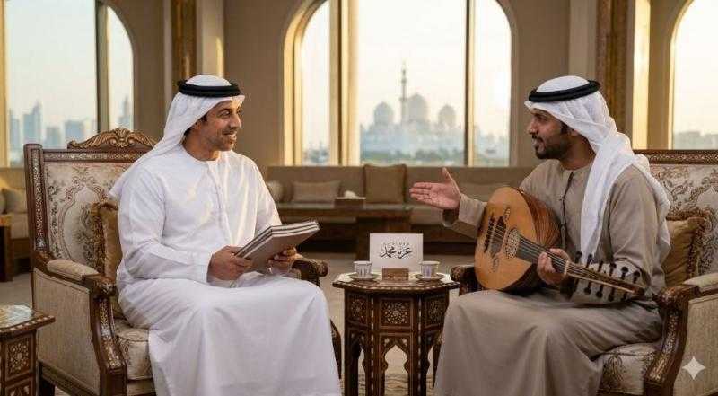من أشعار منصور بن زايد.. عبد الرحمن الجنيد يطلق أغنية ”عزنا محمد”