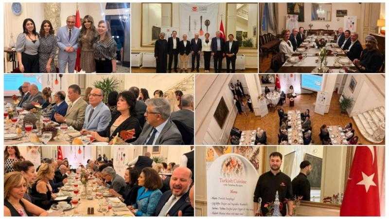 السفارة التركية بالقاهرة تحتفي بأسبوع المطبخ التركي بحضور شخصيات بارزة