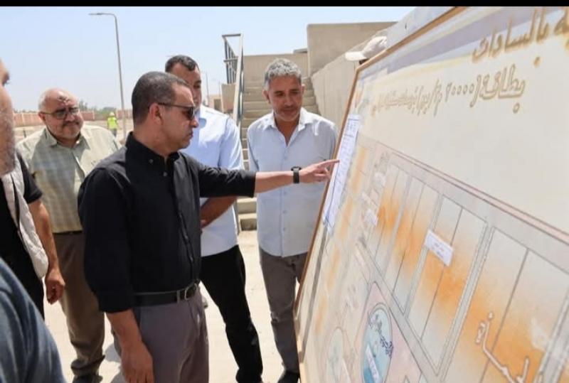 محافظ المنوفية في جولة بالسادات 