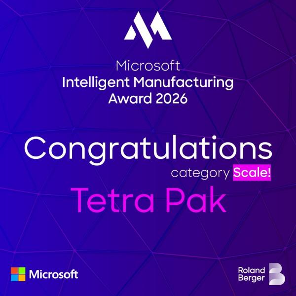 نظام TETRA PAK®️ FACTORY OS™️ تفوز بجائزة “MIMA 2026” عن فئة “SCALE!”