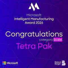 نظام TETRA PAK®️ FACTORY OS™️ تفوز بجائزة “MIMA 2026” عن فئة “SCALE!” نظام TETRA PAK®️ FACTORY OS™️ تفوز بجائزة “MIMA 2026” عن فئة “SCALE!”