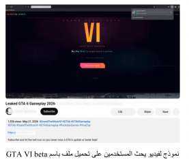 كاسبرسكي تحذر من عمليات احتيالية بالتزامن مع انطلاق الحجز المسبق للعبة GTA... كاسبرسكي تحذر من عمليات احتيالية بالتزامن مع انطلاق الحجز المسبق للعبة GTA VI