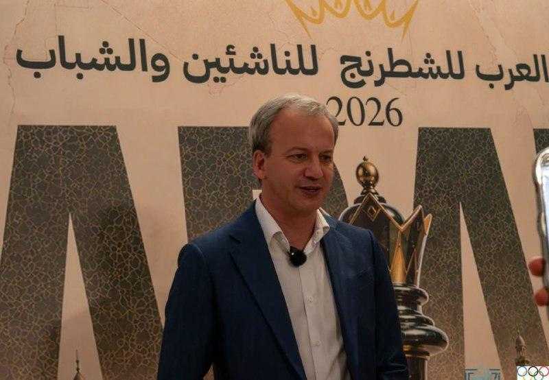 أركادي دفوركوفيتش: نأمل أن تستضيف مصر المزيد من بطولات الشطرنج