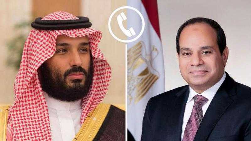 الرئيس السيسي ، يتلقى اتصالًا هاتفيًا من أخيه الأمير محمد بن سلمان، ولي عهد المملكة العربية السعودية ورئيس مجلس الوزراء