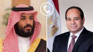 الرئيس السيسي ، يتلقى اتصالًا هاتفيًا من أخيه الأمير محمد بن سلمان، ولي عهد المملكة العربية السعودية ورئيس مجلس الوزراء