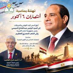 رئيس جامعة المنوفية يهنئ الرئيس السيسي والقوات المسلحة والشعب المصري بذكرى انتصارات أكتوبر