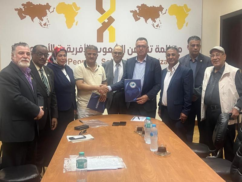 جانب من الاحتفال بتوقيع البروتوكول